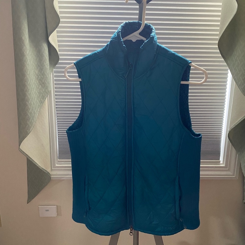 L.L. Bean Teal Quilted Vest
